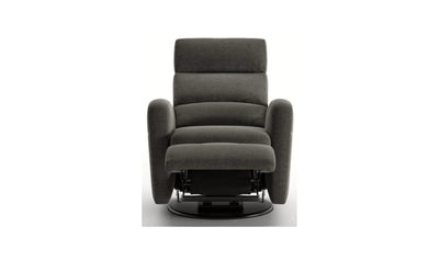 Sloped Fabric Recliner Chair with Swivel Base