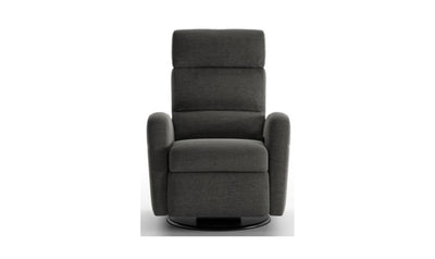 Sloped Fabric Recliner Chair with Swivel Base