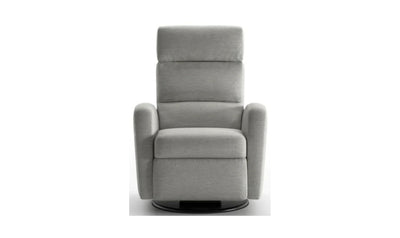 Sloped Fabric Recliner Chair with Swivel Base