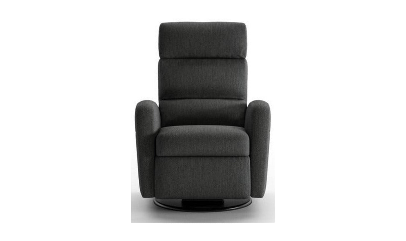 Black cloth sales recliner chair