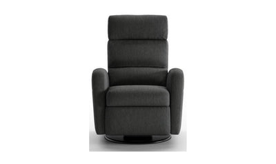 Sloped Fabric Recliner Chair with Swivel Base