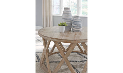 Glasslore Round Cocktail Table