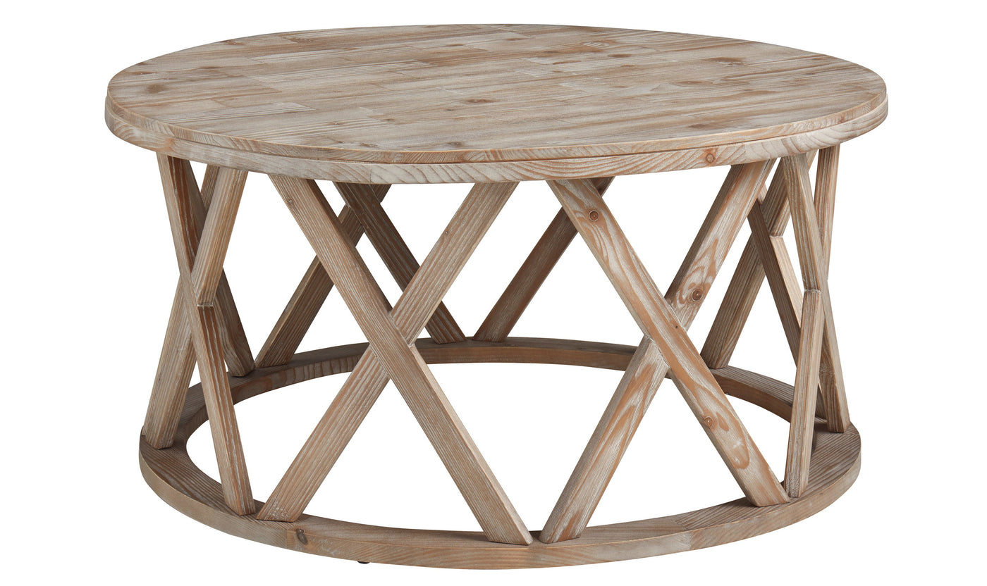 Glasslore Round Cocktail Table