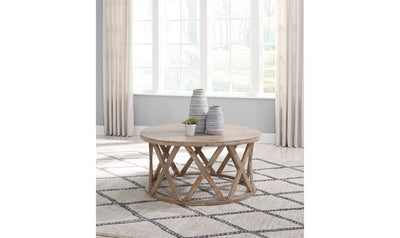 Glasslore Round Cocktail Table