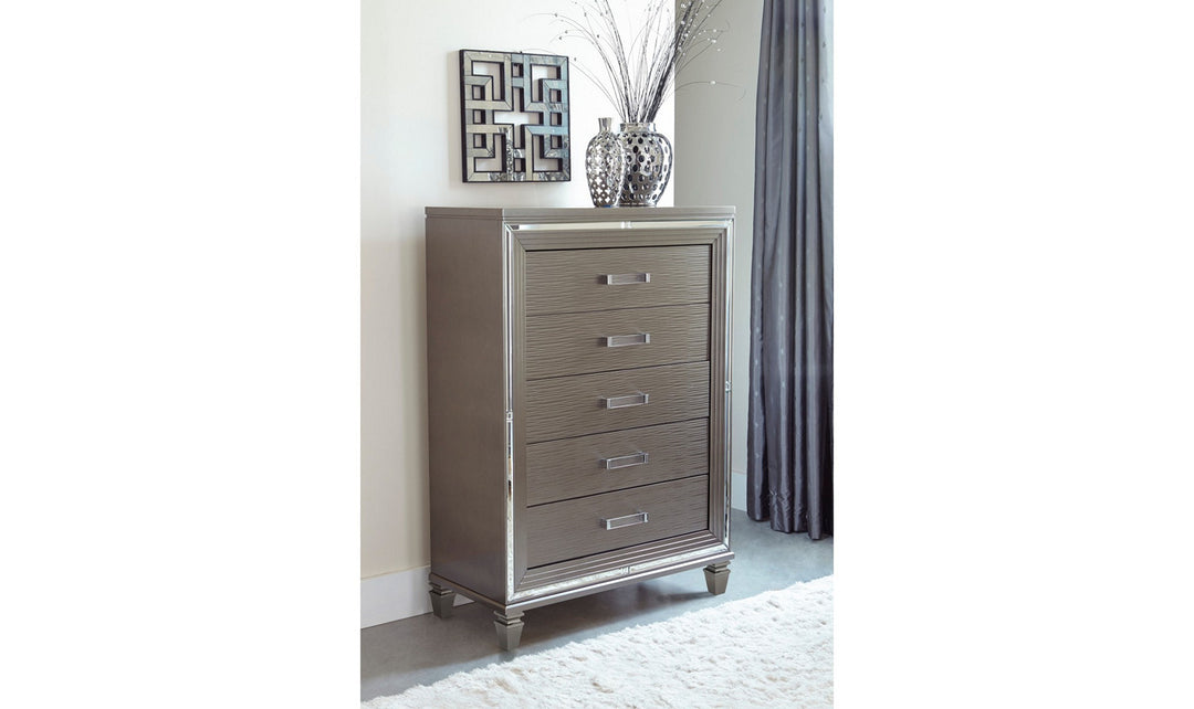 Home Elegance Tamsin 5 Drawer Wooden Chest