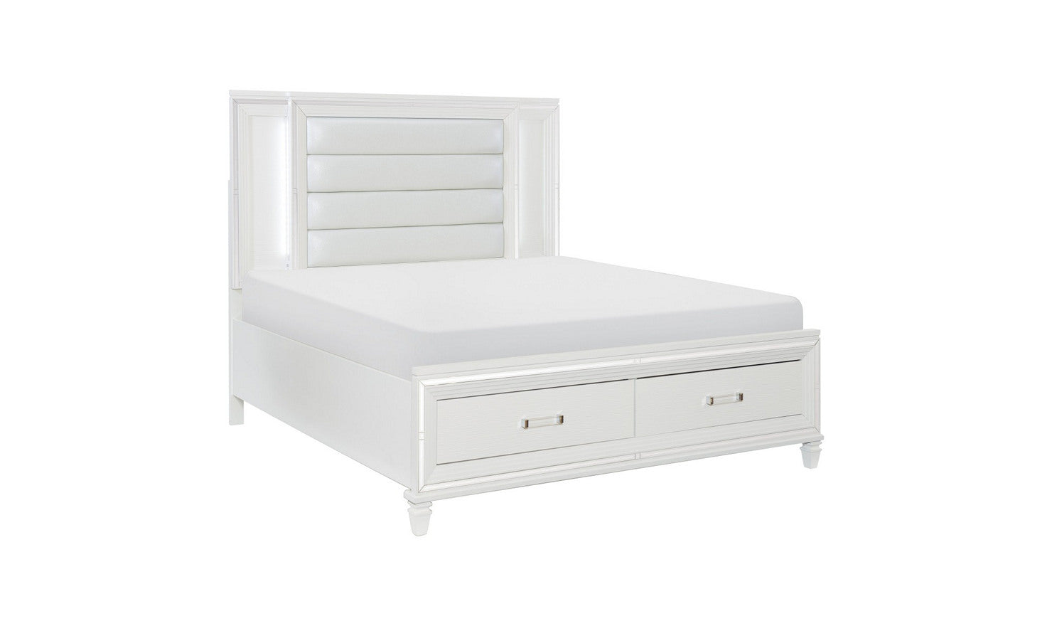 Home Elegance Tamsin Bed w/ Upholstered Headboard - Complete