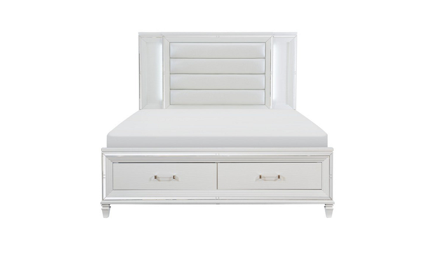 Home Elegance Tamsin Bed w/ Upholstered Headboard - Complete