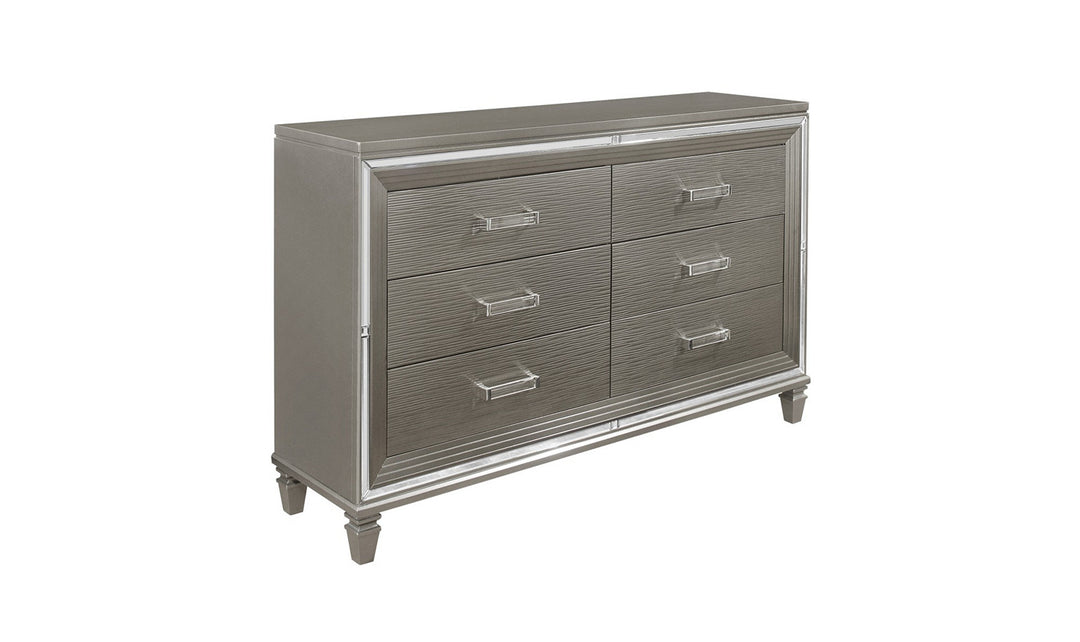Tamsin Silver Gray Metallic Storage Platform Bedroom Set, Transitional Sets from Homelegance Tamsin Silver Gray Metallic Storage Platform Bedroom Set, Transitional Sets from Homelegance