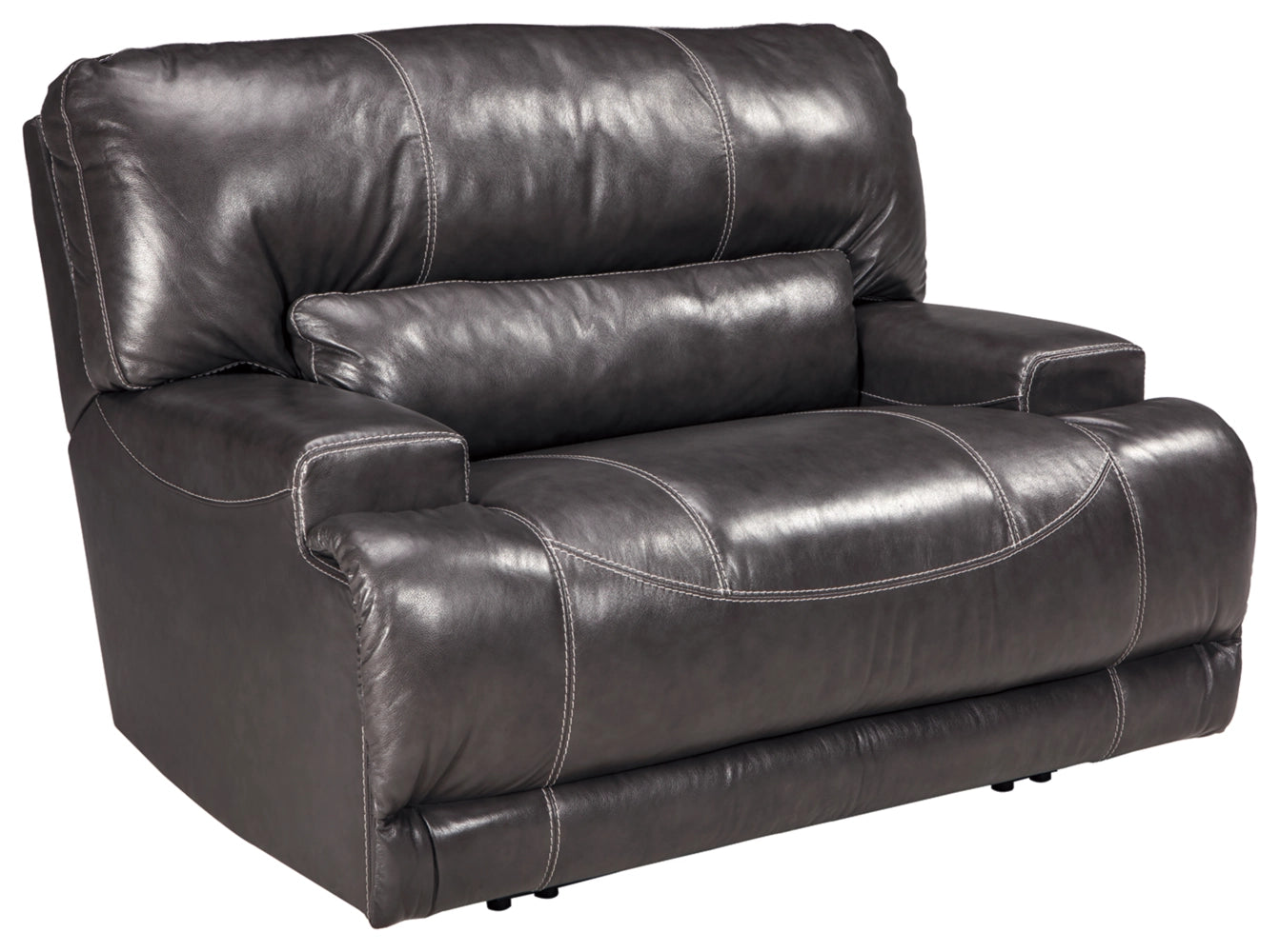 McCaskill Wide Seat Power Recliner-Recliner Chairs-Jennifer Furniture