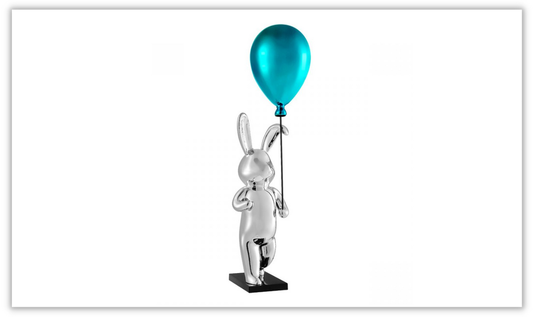 Urizen Chrome bunny blue balloon