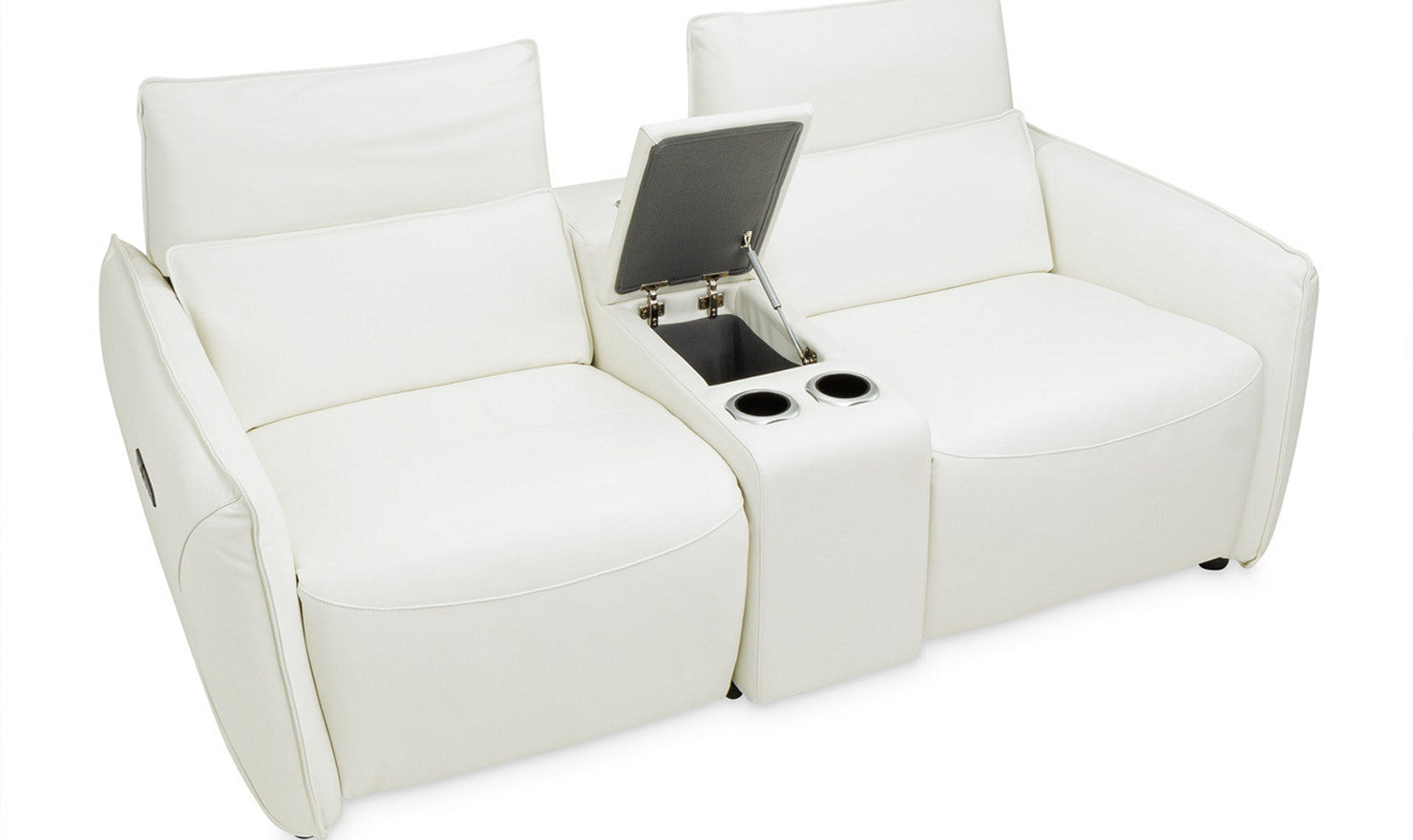 WHITESCORPION ACE チェキ iCONDOLL LOUNGE 3枚 Cindy Crawford Alessio White Leather Dual Power Recliner | Rooms to Go