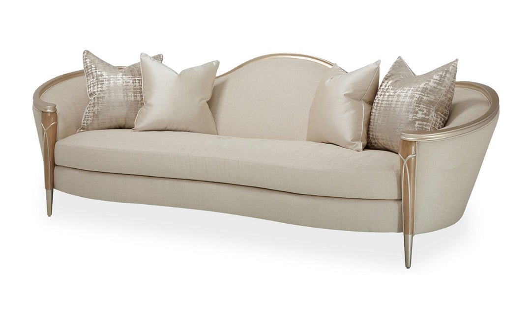 AICO Villa Fabric Sofa with Curvy Arms