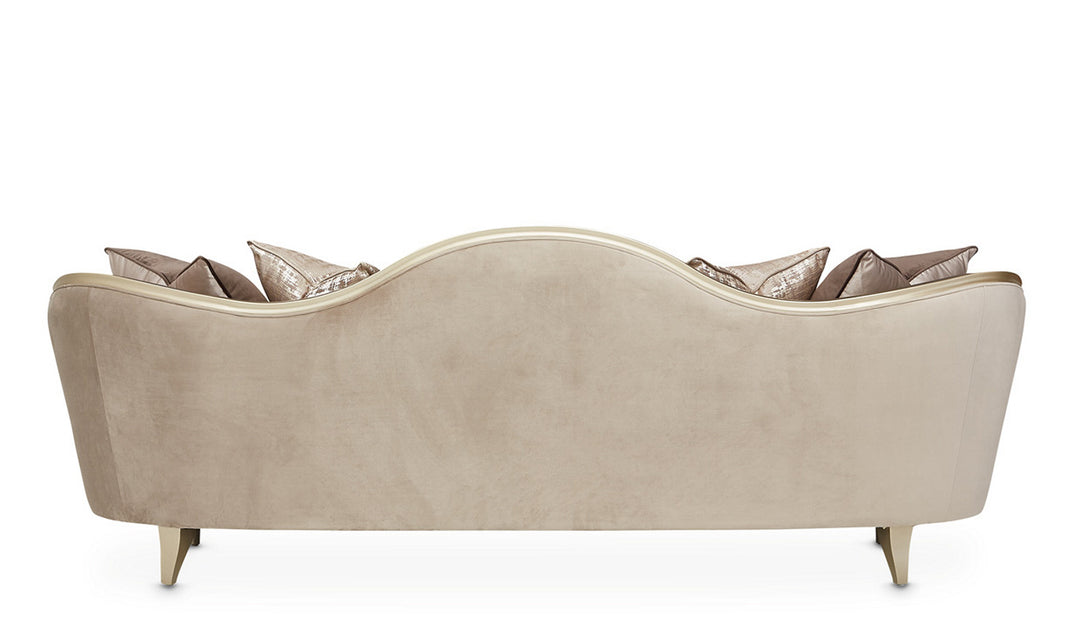 AICO Villa Fabric Sofa with Curvy Arms