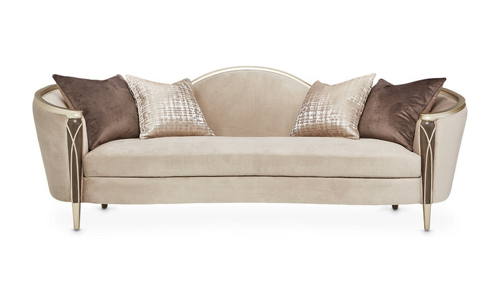 AICO Villa Fabric Sofa with Curvy Arms