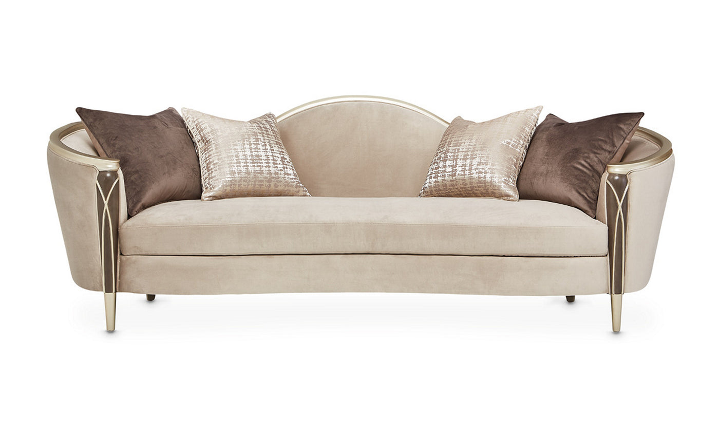 Villa Fabric Sofa with Curvy Arms