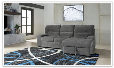Yantis Sleeper Sectional Chaise-Sectional Sleeper Sofas-Jennifer Furniture