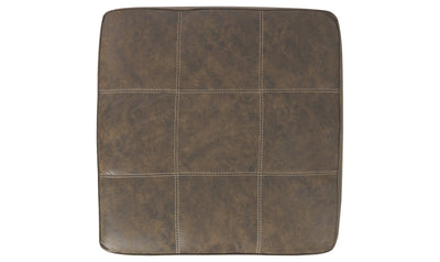 Abalone Oversized Accent Ottoman - Chocolate-Ottomans-Jennifer Furniture