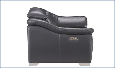 Abram Leather Power Reclining Chair with Adjustable Headrest