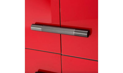 Accent Cabinet (2 Pc) - Red-Cabinets-Jennifer Furniture