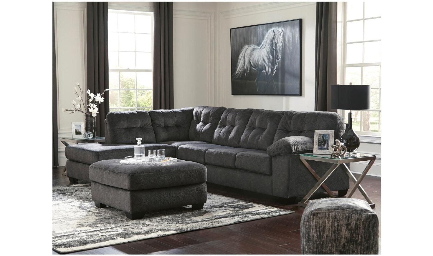 Accrington Sectional with Chaise-Sectional Sofas-Jennifer Furniture