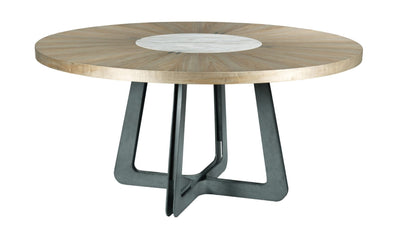 AD MODERN SYNERGY CONCENTRIC ROUND DINING TABLE COMPLETE-Dining Tables-Jennifer Furniture