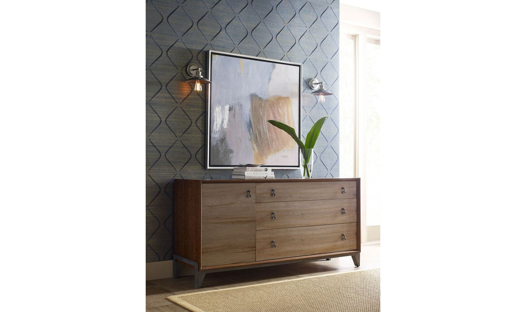 mid century modern maple dresser NEWEL