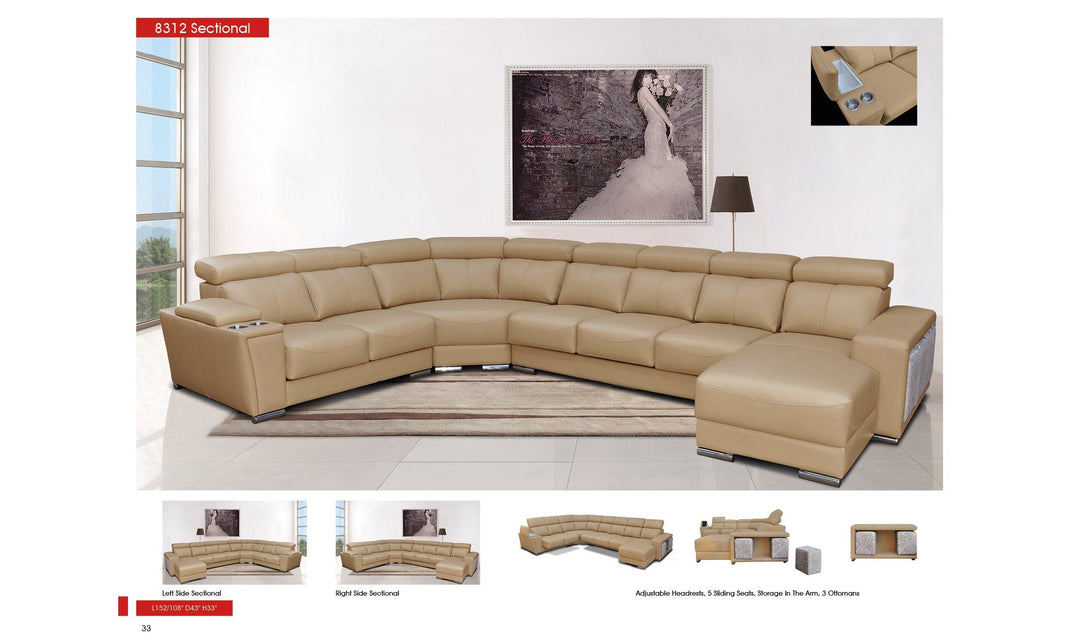 Adiel Sectional-Sectional Sofas-Jennifer Furniture