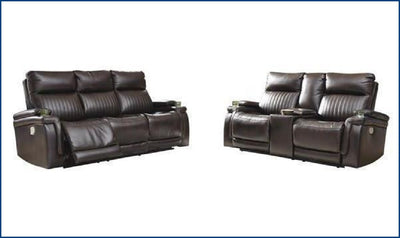 Adolpho Power Reclining Set-Living Room Sets-Jennifer Furniture