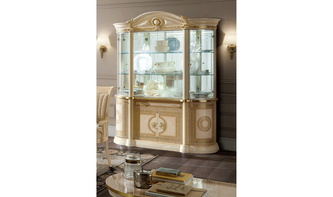 Aida 4-Door China Cabinet-China Cabinets-Jennifer Furniture