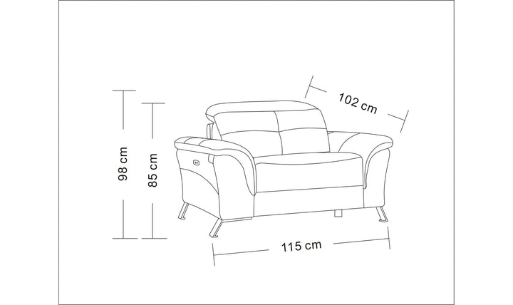 Alden Power-Reclining Chair-Recliner Chairs-Jennifer Furniture