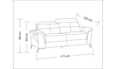 Alden Power Reclining Loveseat-Loveseats-Jennifer Furniture