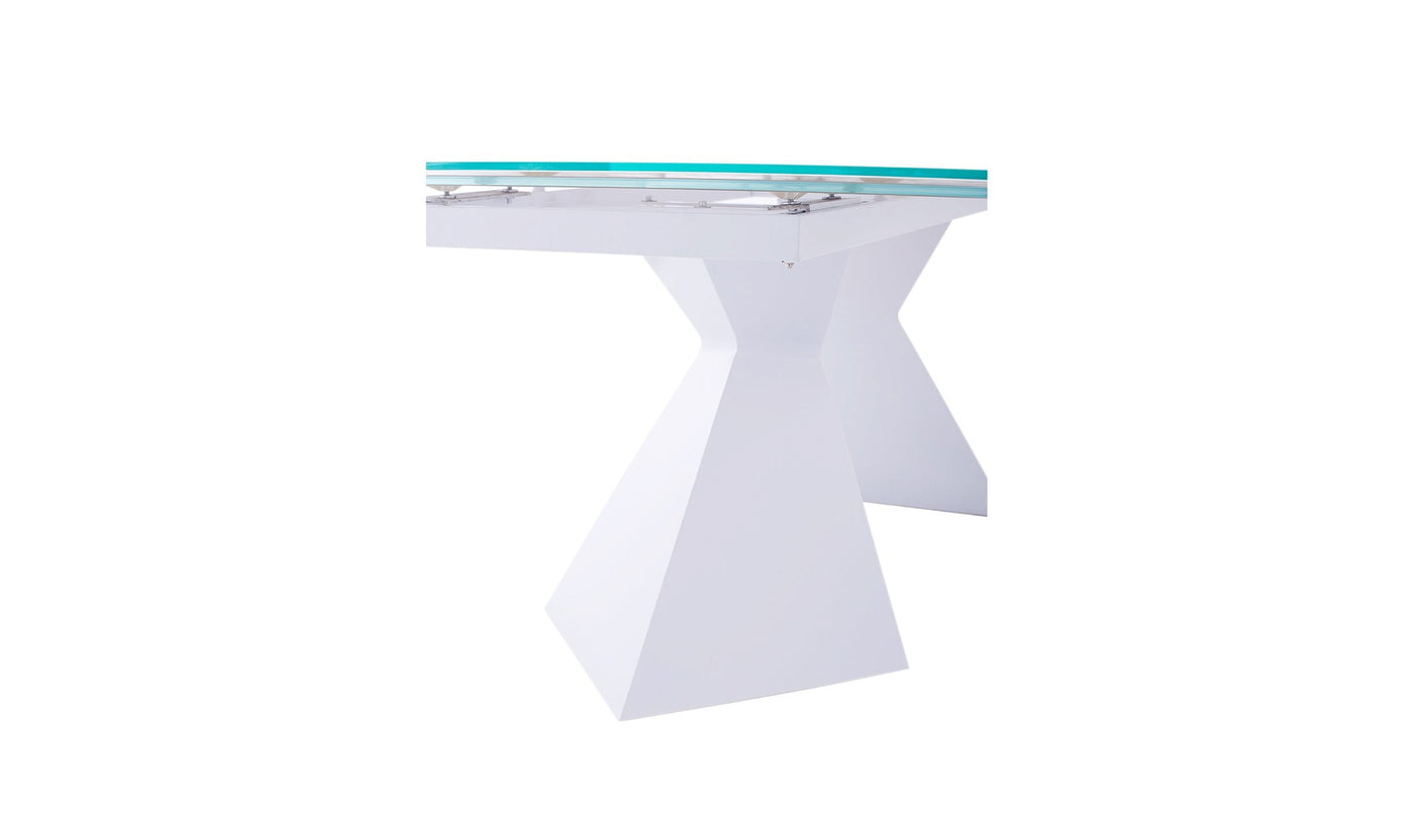 Alice glass on sale top dining table