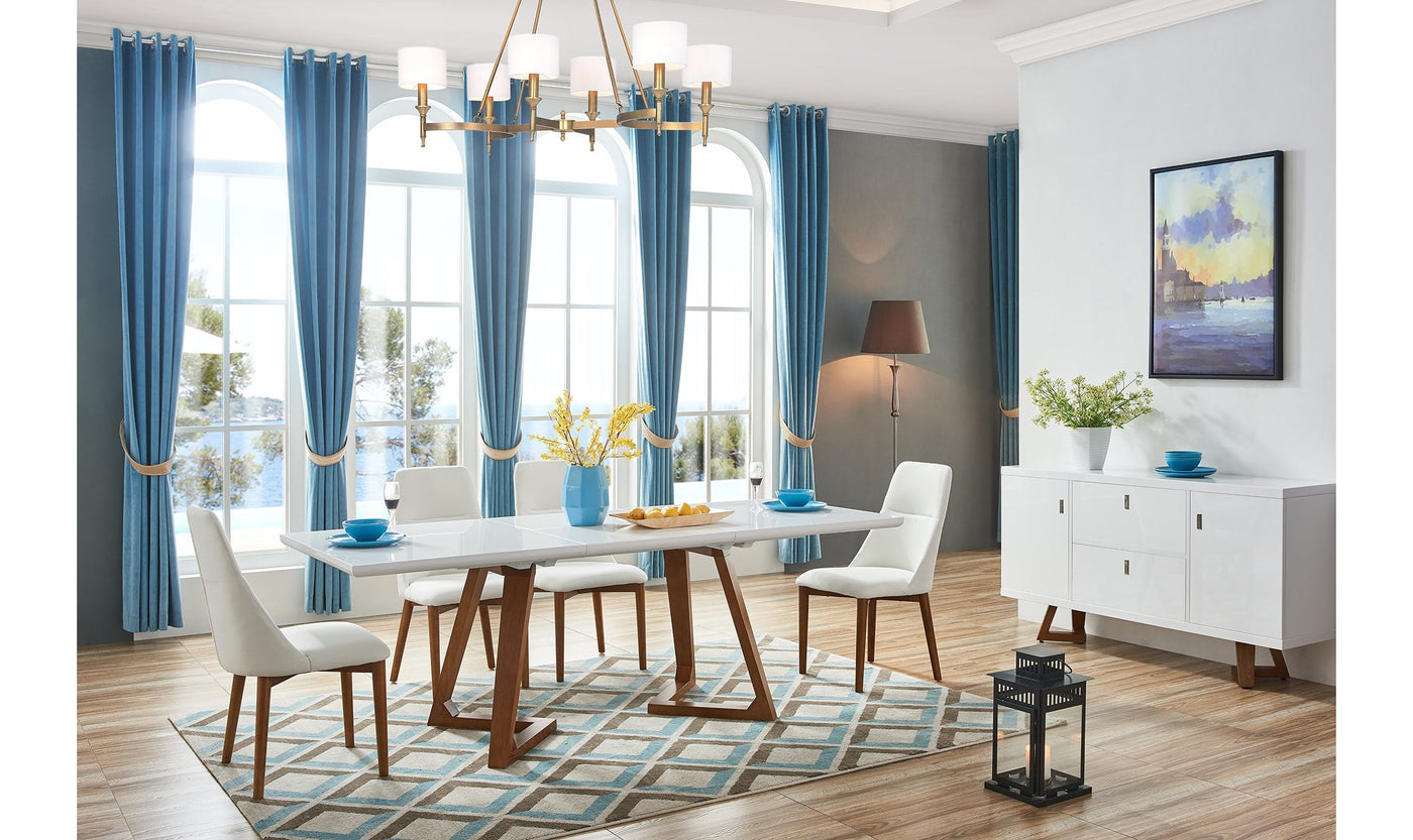 Alika Extendable Dining Table-Dining Tables-Jennifer Furniture