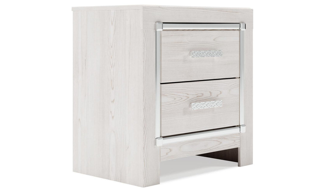 Altyra Two Drawer Night Stand-Nightstands-Jennifer Furniture