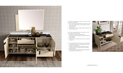 Ambra 3-Wooden Door buffet with Internal Drawer-Buffets-Jennifer Furniture