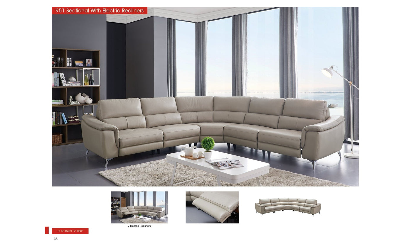 Amen Sectional with Recliners-Sectional Sofas-Jennifer Furniture