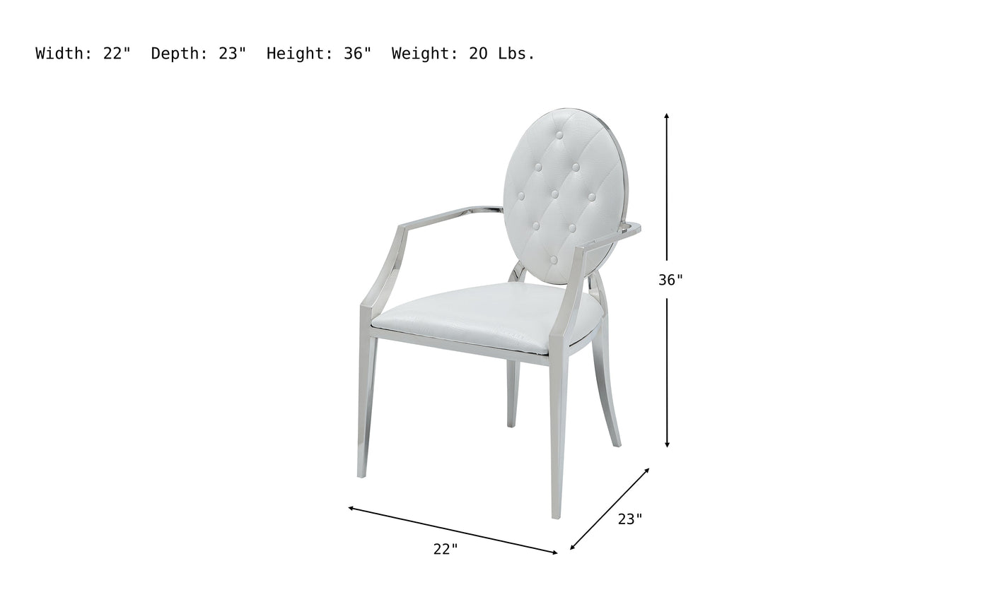 Anastasia Arm Chair-Dining Arm Chairs-Jennifer Furniture