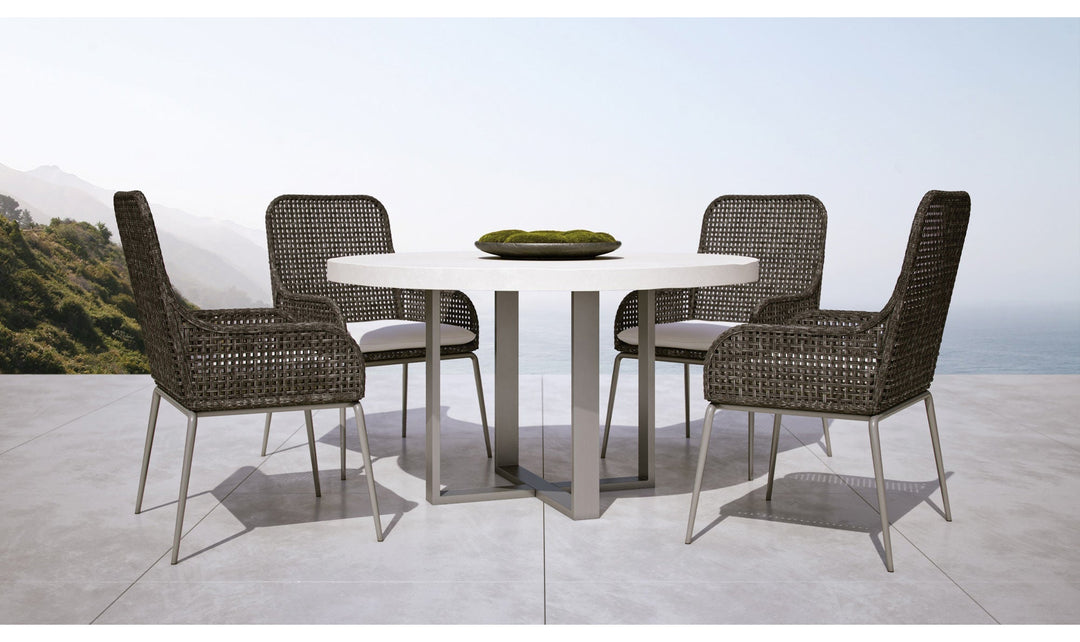 Antilles Wicker Arm Chair-Outdoor Chairs-Jennifer Furniture