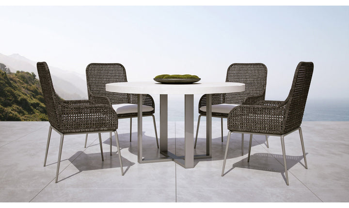 Antilles Wicker Arm Chair-Outdoor Chairs-Jennifer Furniture