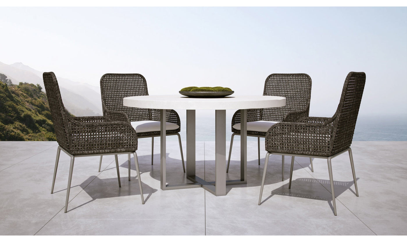 Antilles Wicker Arm Chair-Outdoor Chairs-Jennifer Furniture