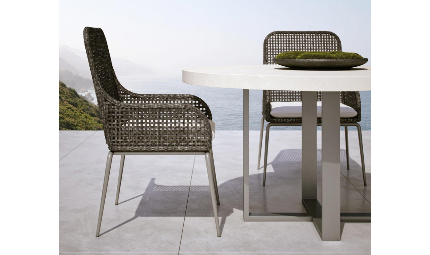 Antilles Wicker Arm Chair-Outdoor Chairs-Jennifer Furniture