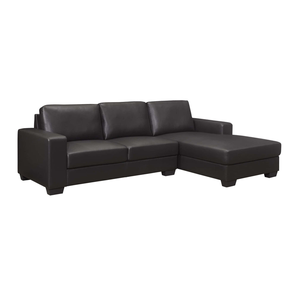 Aqa Black Sectional-Sectional Sofas-Jennifer Furniture