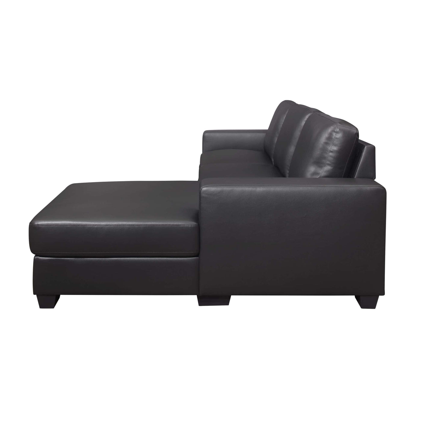 Aqa Black Sectional-Sectional Sofas-Jennifer Furniture