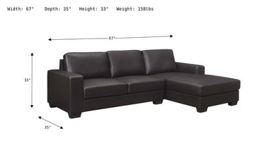 Aqa Black Sectional-Sectional Sofas-Jennifer Furniture