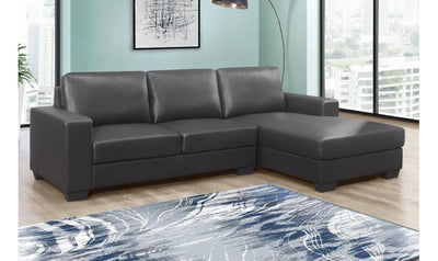 Aqa Black Sectional-Sectional Sofas-Jennifer Furniture