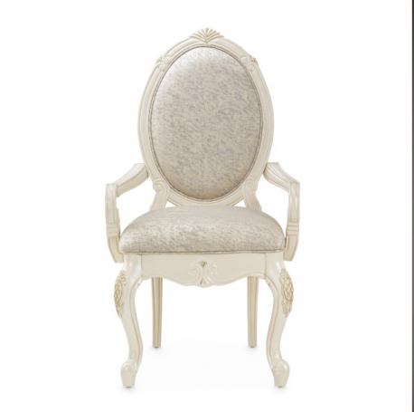 AICO Lavelle Fabric Arm Chair in Classic Pearl