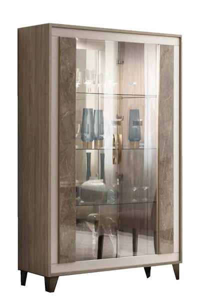 Casa Milano 2-Door Glass Cabinet-Cabinet-Jennifer Furniture