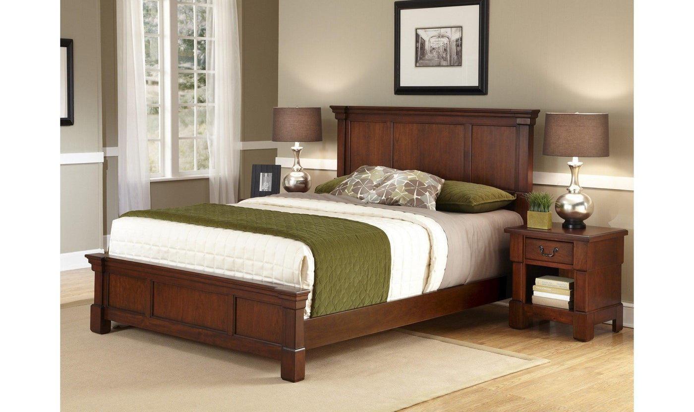 Aspen King Bed and Nightstand by homestyles-Bedroom Sets-Jennifer Furniture