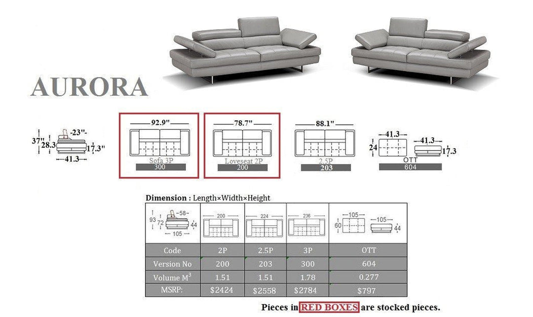 Aurora Loveseat-Loveseats-Jennifer Furniture