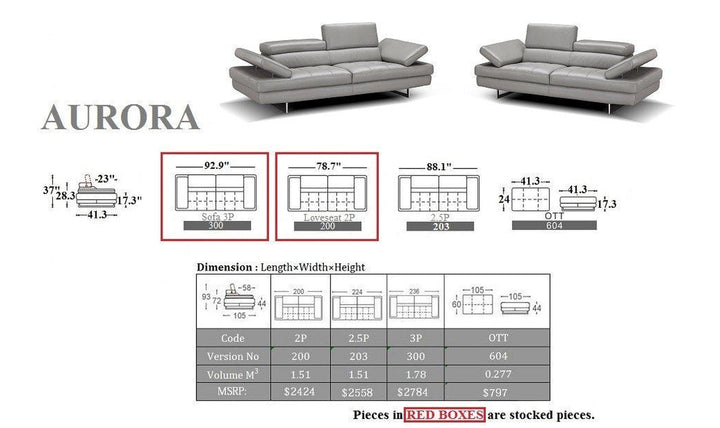 Aurora Loveseat-Loveseats-Jennifer Furniture